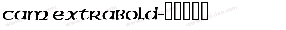Cam ExtraBold字体转换
